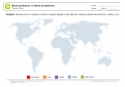 Arbeitsblatt: Stromverbrauch weltweit in Karte einzeichnen