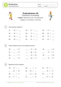 Subtrahieren bis 50 - Subtrahend zweistellig Subtrahieren bis 50 - Subtrahend zweistellig