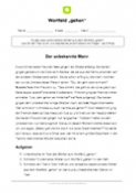 Text Wortfeld „gehen“ - Alternativ Wörter finden