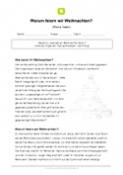 Warum feiern wir Weihnachten (Lesetext)
