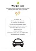 Arbeitsblatt: Wer bin ich (Taxi)?