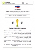 WM 2018 - Lückentext