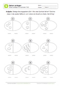 Arbeitsblatt: Zahlen 7,8,9 Zerlegen mit Symbolen