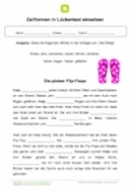 Zeitformen Lückentext: Die pinken Flip-Flops