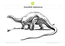 Ausmalbild Apatosaurus