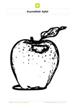 Ausmalbild Apfel