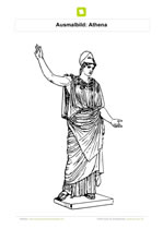 Ausmalbild Athena