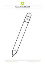 Ausmalbild Bleistift