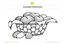 Ausmalbild Frühstück