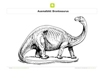 Ausmalbild Brontosaurus