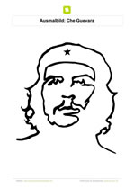 Ausmalbild Che Guevara