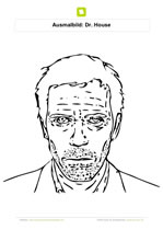 Ausmalbild Dr House