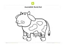 Ausmalbild Bauernhof Tiere
