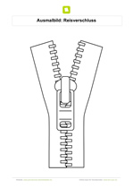 Ausmalbild Reisverschluss
