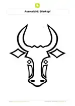 Ausmalbild Stier