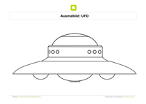Ausmalbild UFO