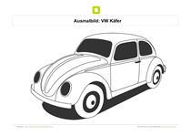 Ausmalbild VW Käfer