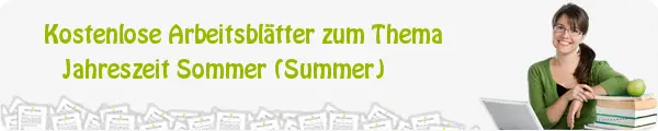 Kostenloses Unterrichtsmaterial zum Thema Jahreszeit Sommer (Summer) downloaden