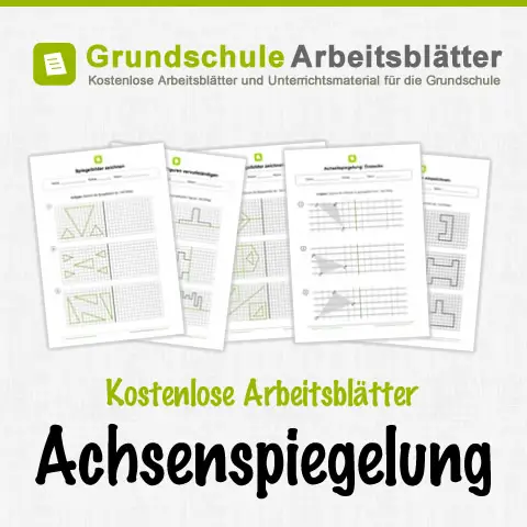 Kostenlose Arbeitsblätter Achsenspiegelung