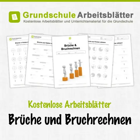 Kostenlose Arbeitsblätter Brüche und Bruchrechnen