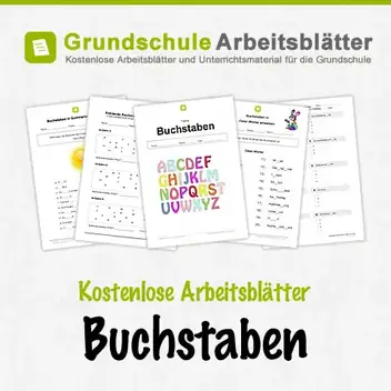 Buchstaben Kostenlose Arbeitsblatter