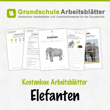 Elefanten Kostenlose Arbeitsblatter