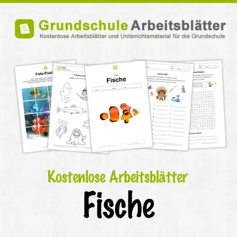 Kostenlose Arbeitsblätter Fische