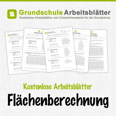 Kostenlose Arbeitsblätter Flächenberechnung