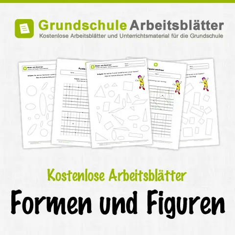 Kostenlose Arbeitsblätter Formen & Figuren