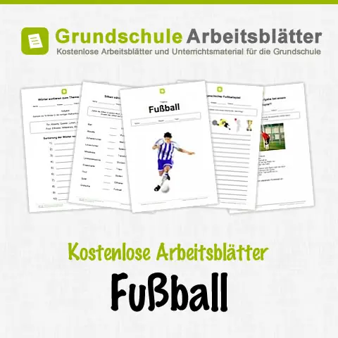 Fußball - Kostenlose Arbeitsblätter