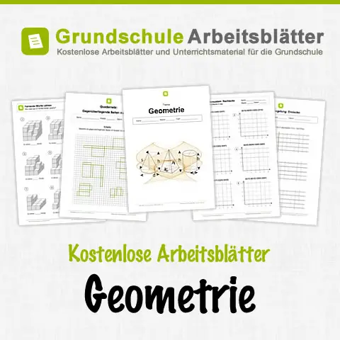 Kostenlose Arbeitsblätter Geometrie