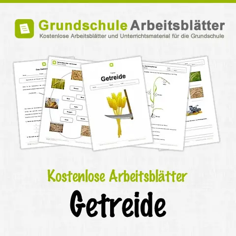 Kostenlose Arbeitsblätter Getreide