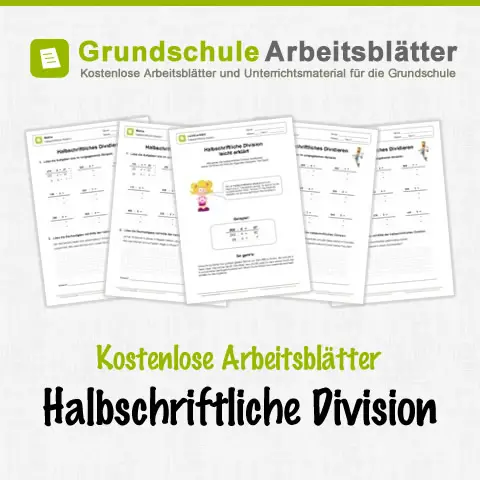 Kostenlose Arbeitsblätter Halbschriftliche Division