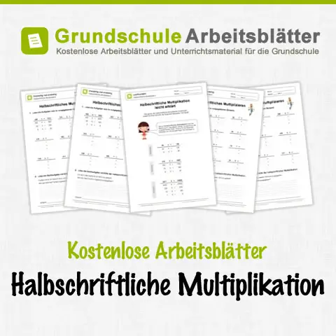 Kostenlose Arbeitsblätter Multiplikation Addition