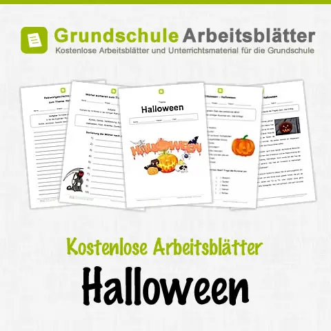 Kostenlose Arbeitsblätter Halloween