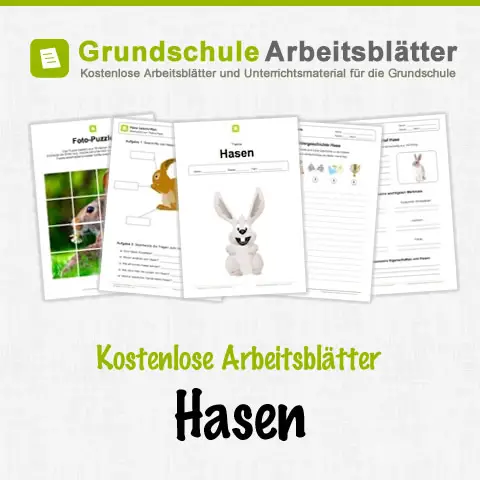 Kostenlose Arbeitsblätter Hasen