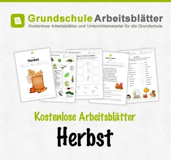 Herbst Kostenlose Arbeitsblatter