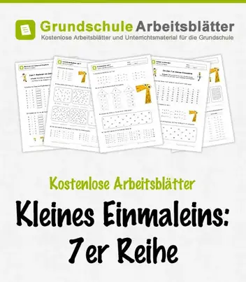 7er Reihe Einmaleins Kostenlose Arbeitsblatter