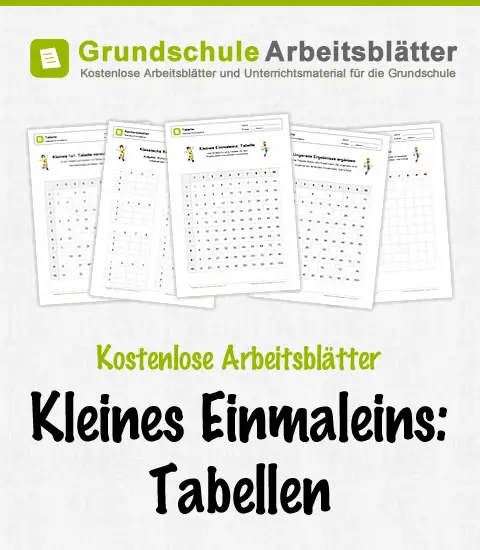 Einmaleins Arbeitsblatt Zum Ausdrucken - Arbeitsblatt ...