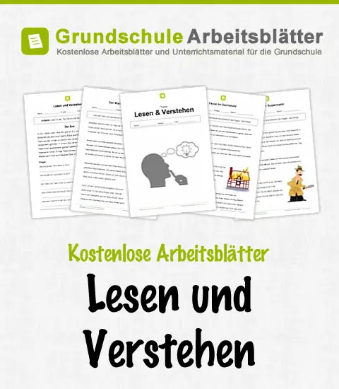 Kostenlose Arbeitsblätter Lesen & Verstehen