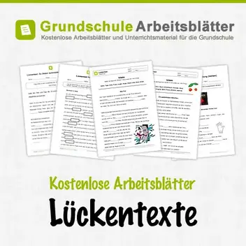 Luckentexte Kostenlose Arbeitsblatter