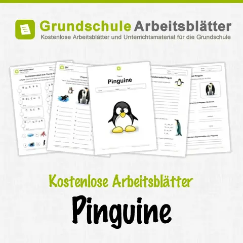 Kostenlose Arbeitsblätter Pinguine