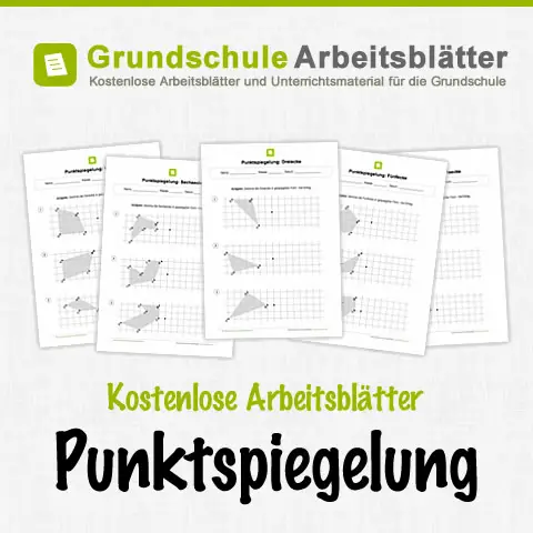 Kostenlose Arbeitsblätter Punktspiegelung