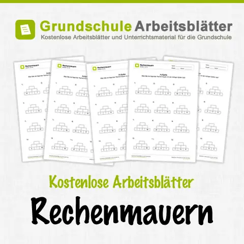 Kostenlose Arbeitsblätter Rechenmauern