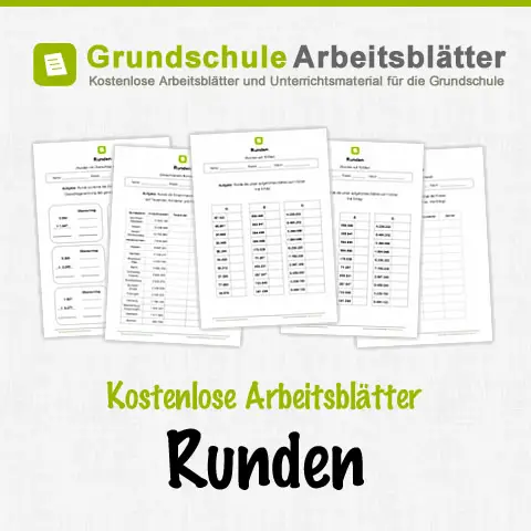 Kostenlose Arbeitsblätter Runden