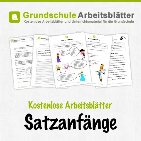 Satzanfänge für aufsätze