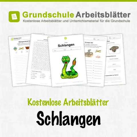 Kostenlose Arbeitsblätter Schlangen