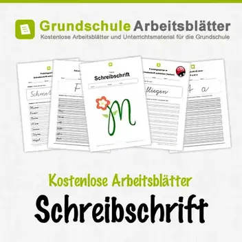 Schreibschrift Kostenlose Arbeitsblatter