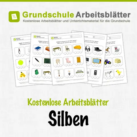 Kostenlose Arbeitsblätter Silben Vorschule