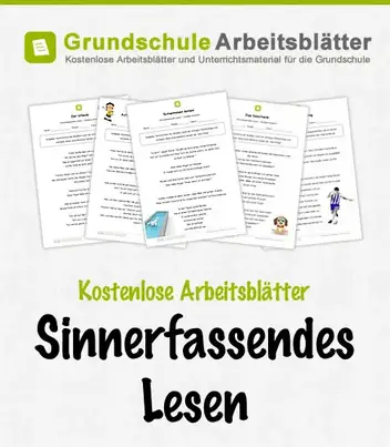 Sinnerfassendes Lesen Kostenlose Arbeitsblatter